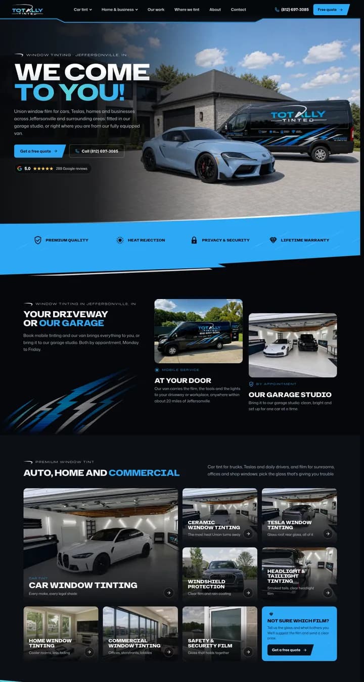 The Totally Tinted website