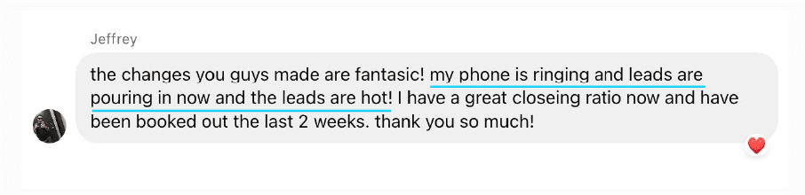 Success - Phone ringing off the hook
