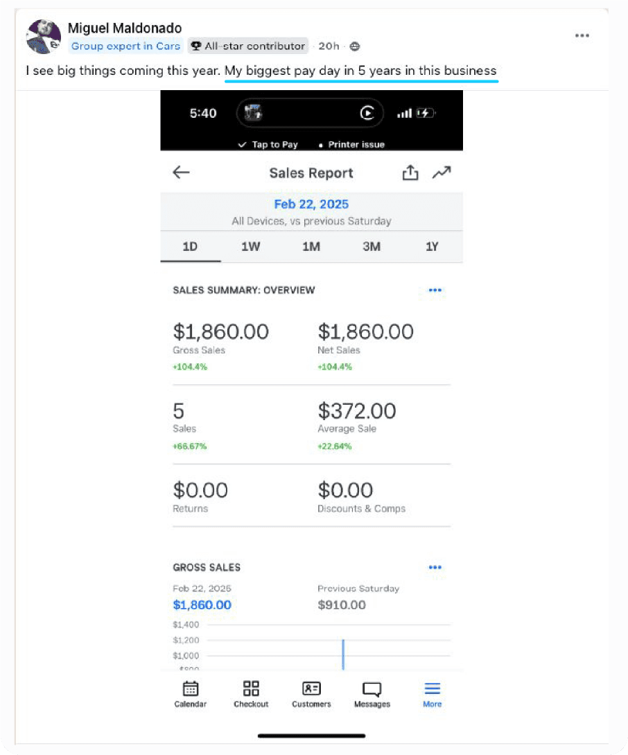 Success - Booking jobs easier than ever