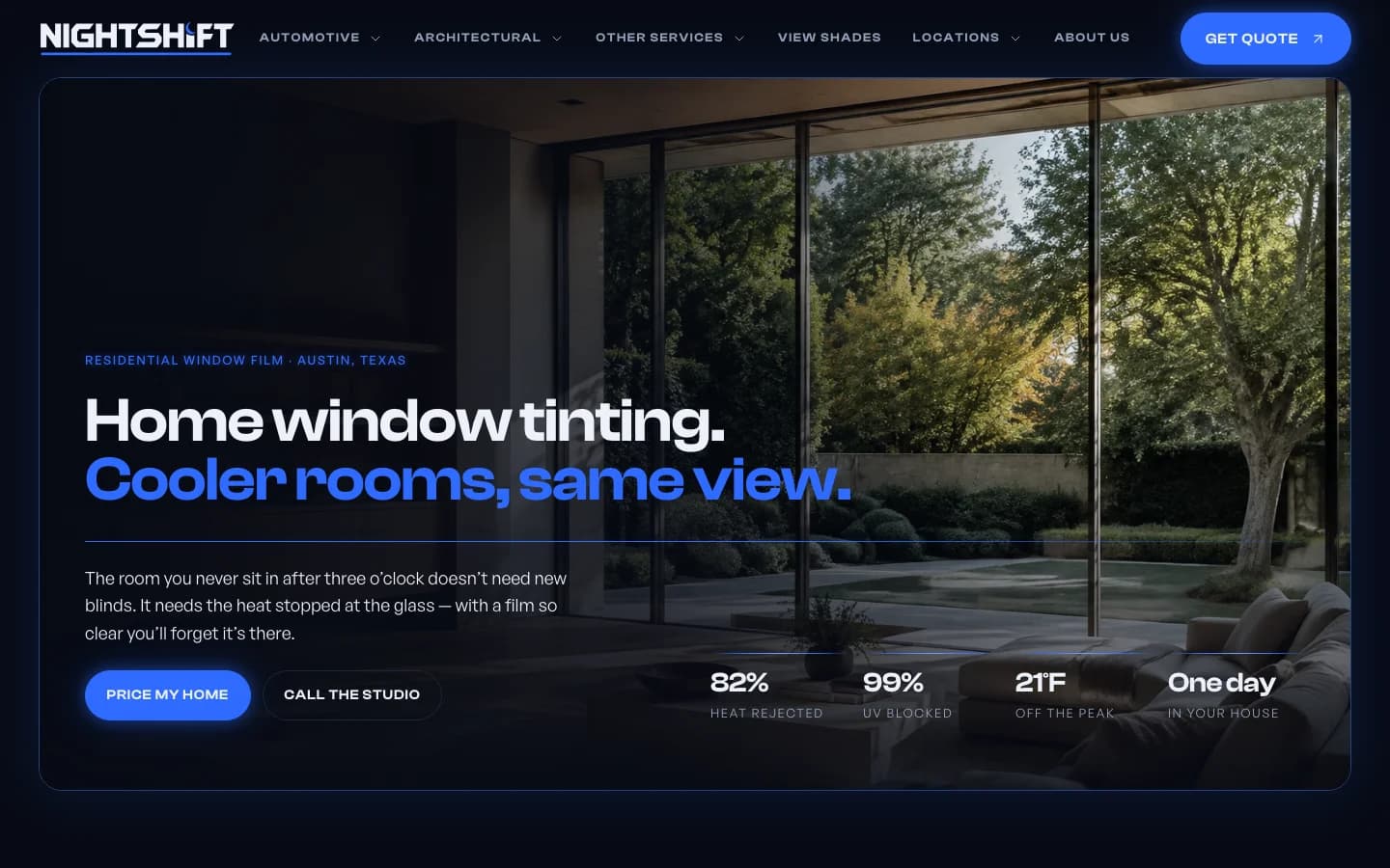 Home tint website page preview thumbnail