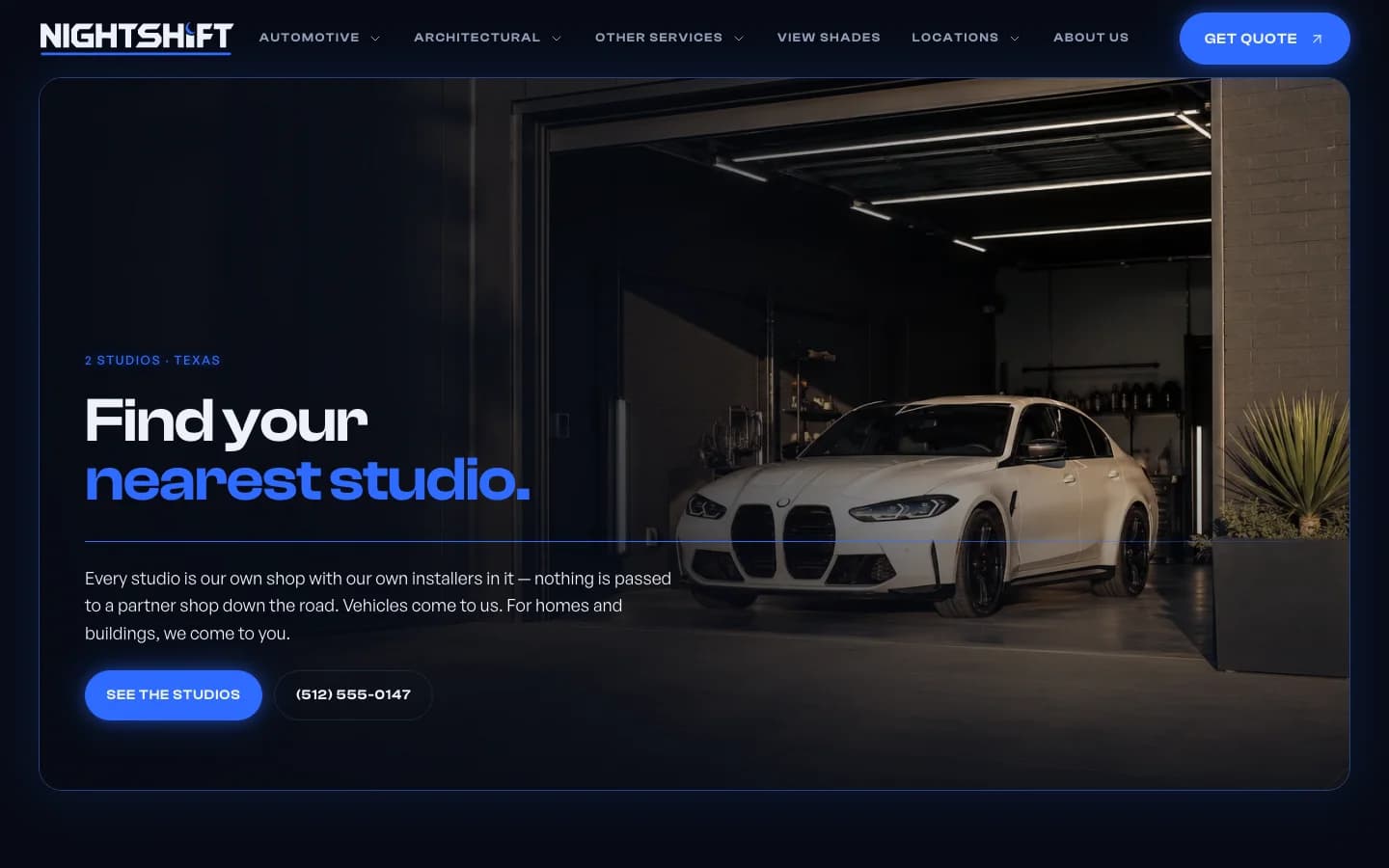 Locations website page preview thumbnail